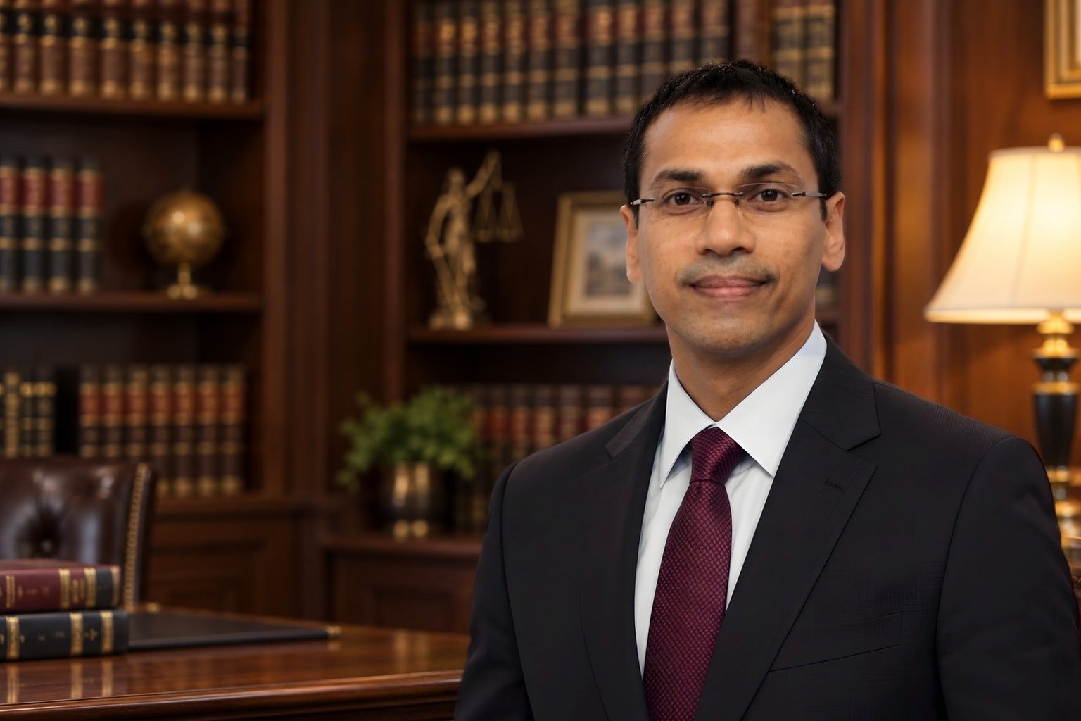 Rakesh R. Rampertab, attorney, in his law office